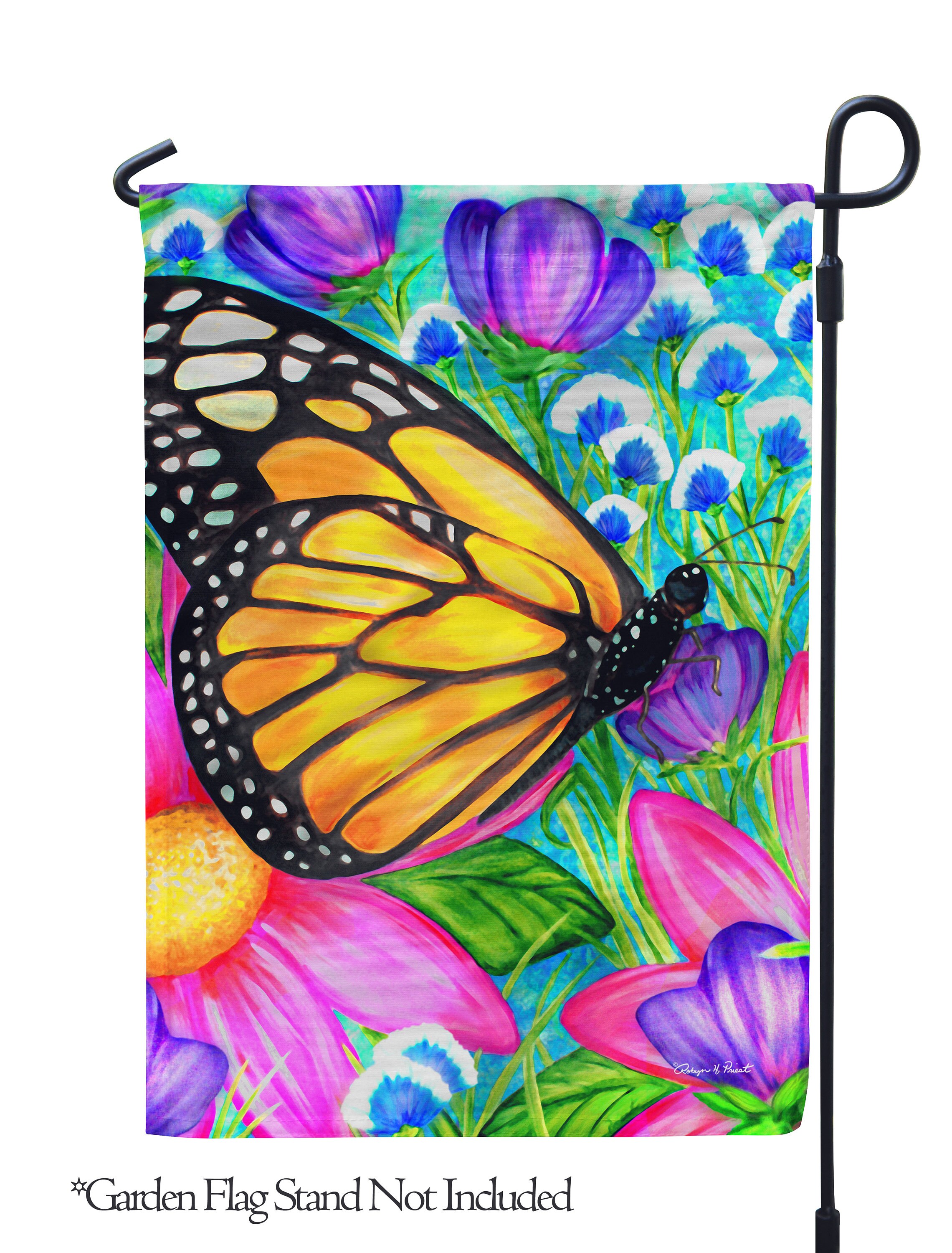 Discover Butterfly Blooms Garden Flag, Outdoor Flag