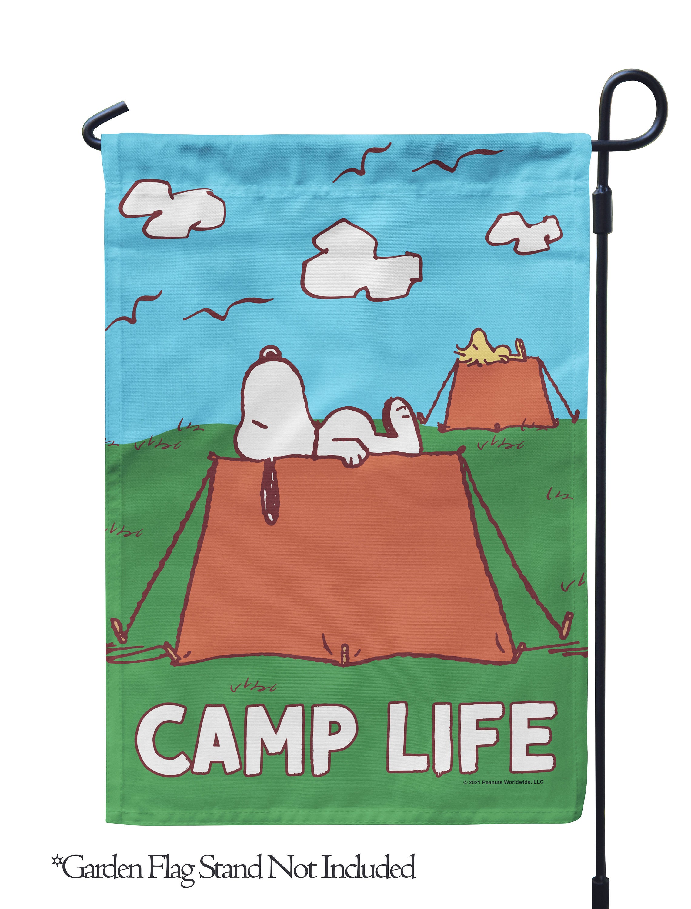PEANUTS Camp Life Snoopy – Garden Flag 12.5" X 18", House Flag 28" X 40 ...
