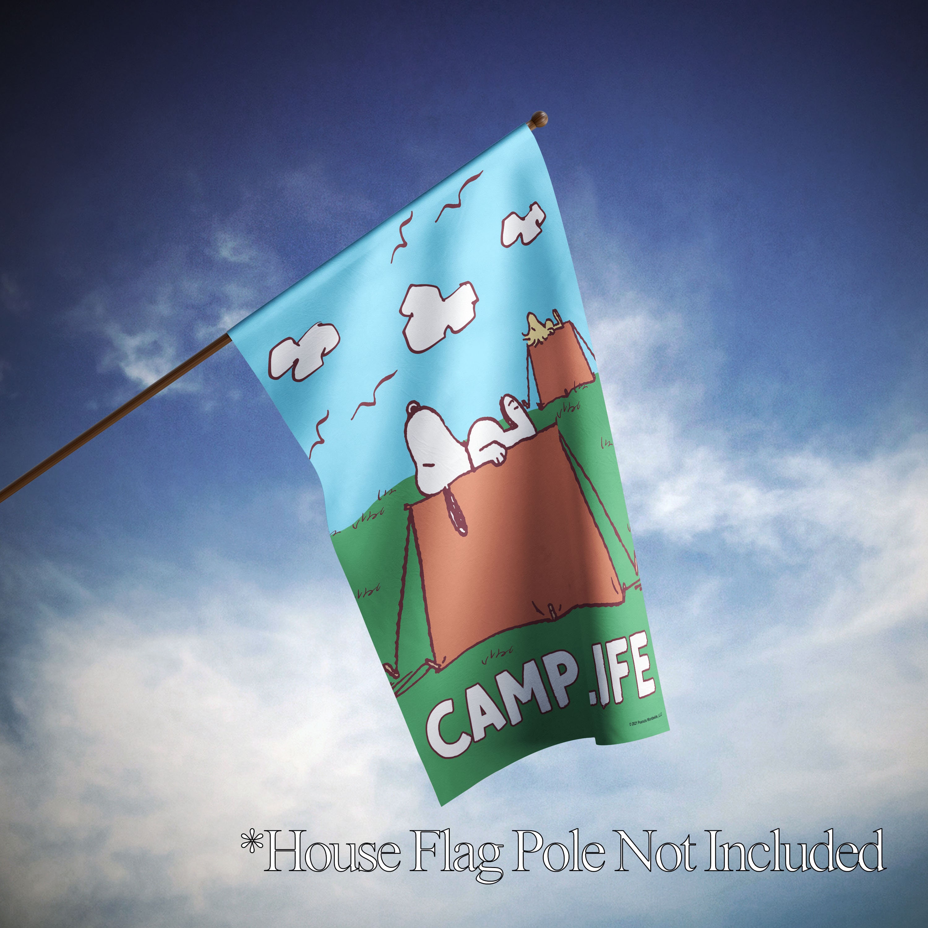 PEANUTS Camp Life Snoopy – Garden Flag 12.5" X 18", House Flag 28" X 40 ...