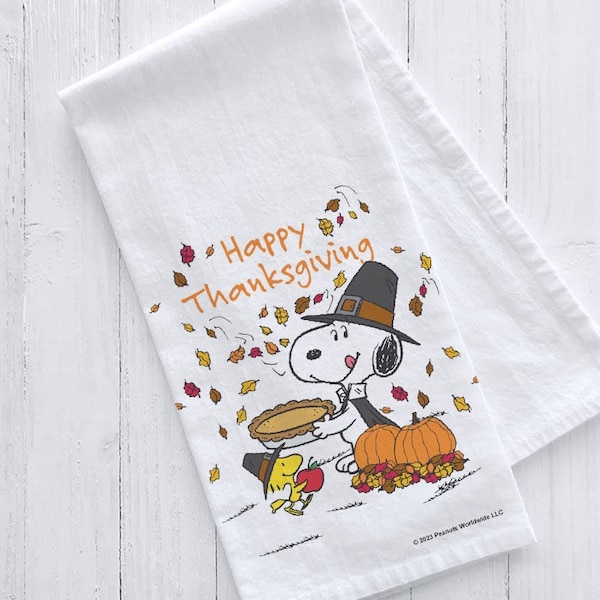 Snoopy Thanksgiving Towel Etsy