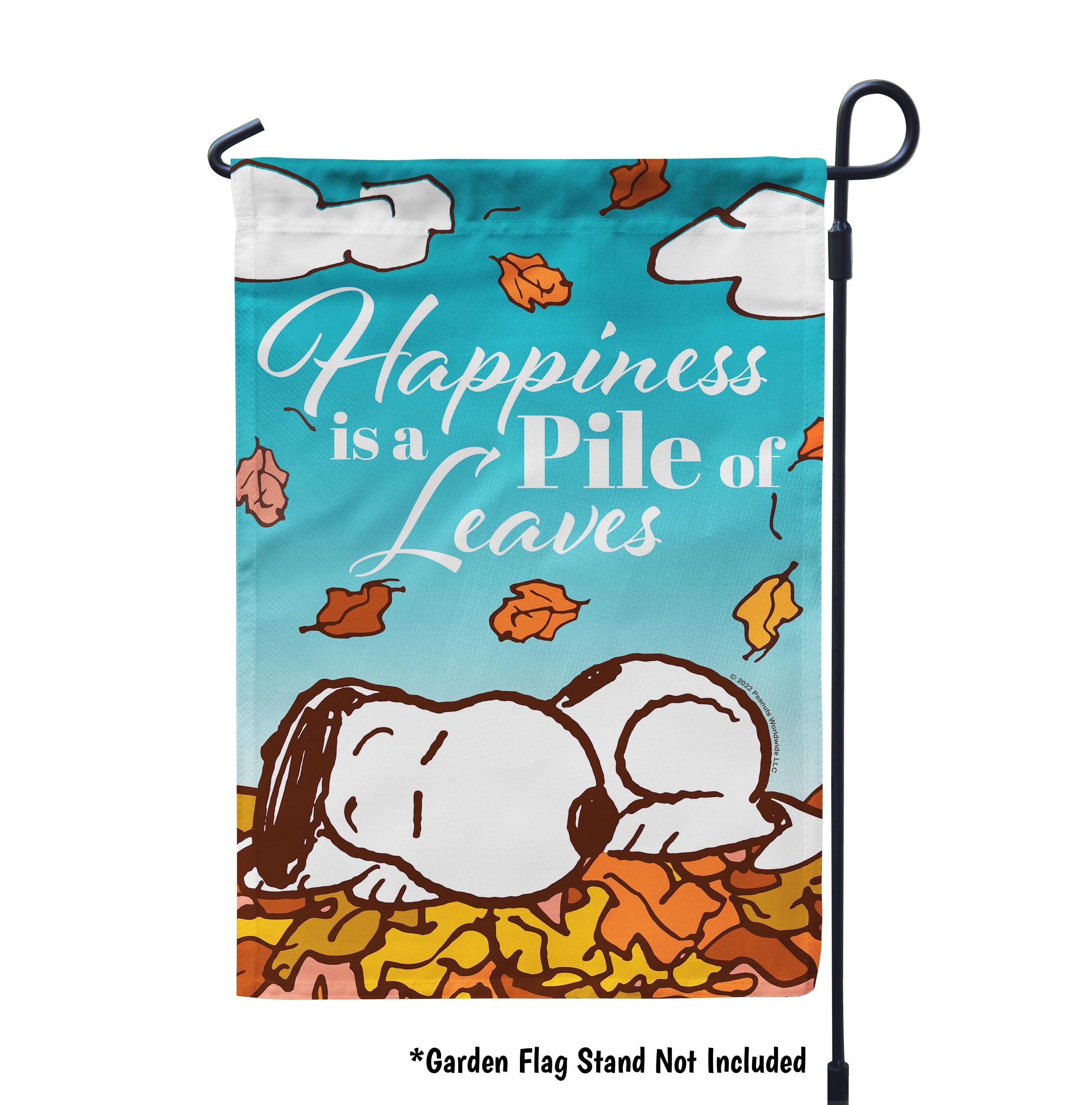 Snoopy Fall Garden Flag, Snoopy Fall Outdoor Decor, Peanuts Fall Garden ...