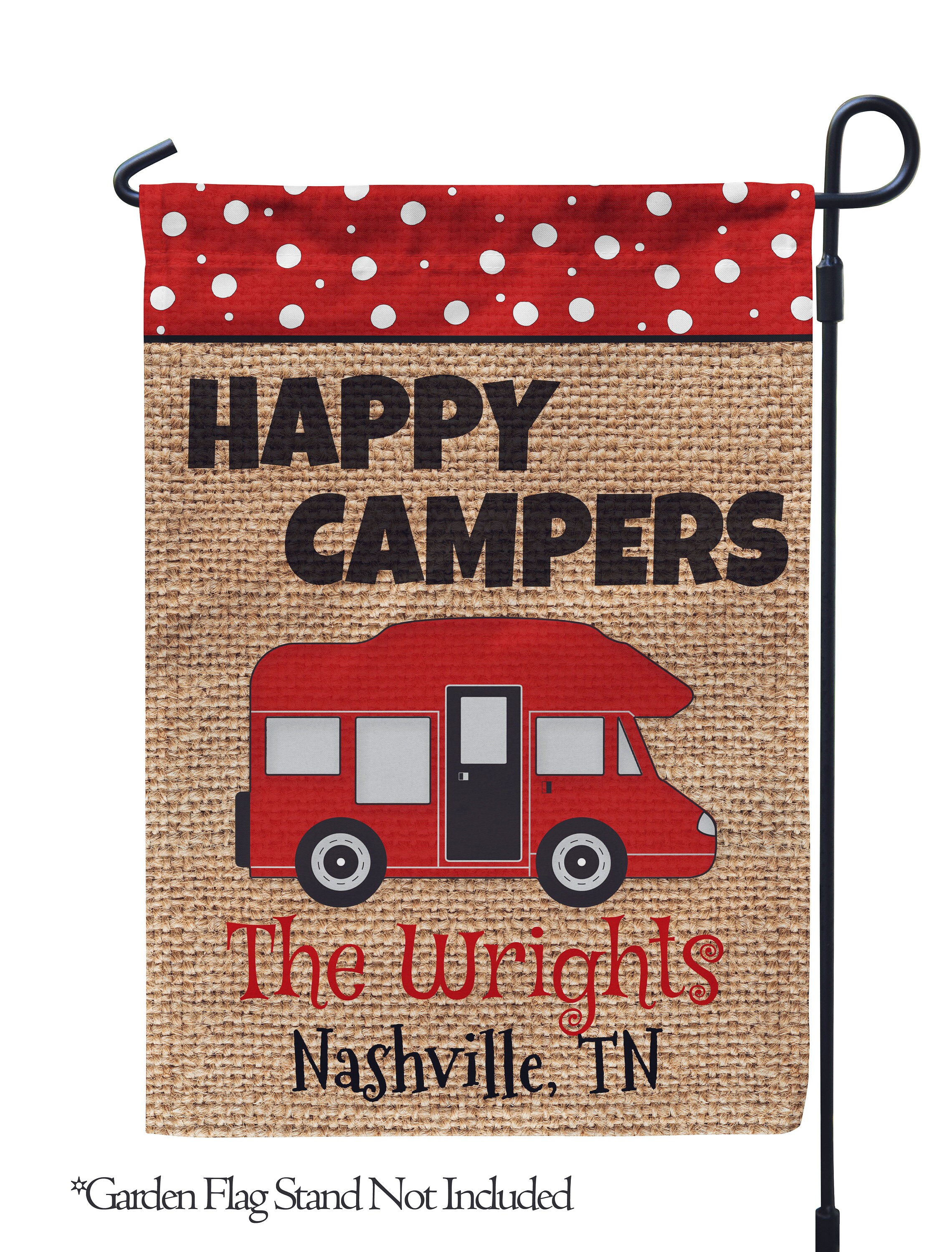 Personalized Camper Flag Outdoor Flag Camping Flag Etsy