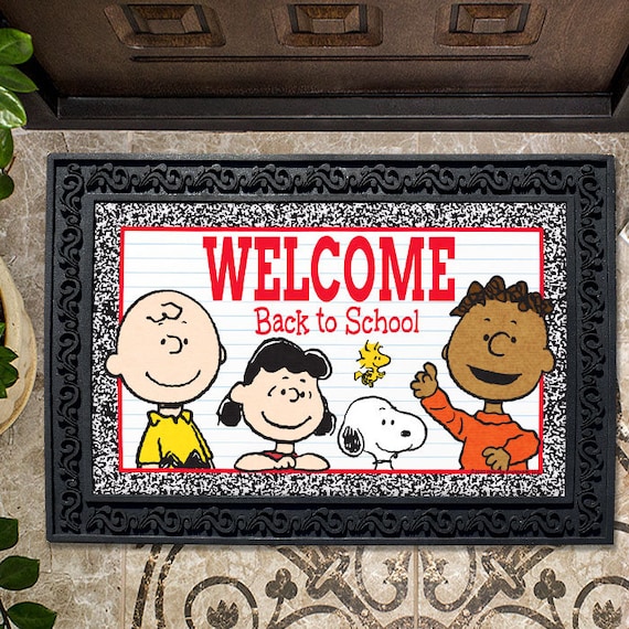 Snoopy Thanksgiving Doormat, Non-Slip Door Mat