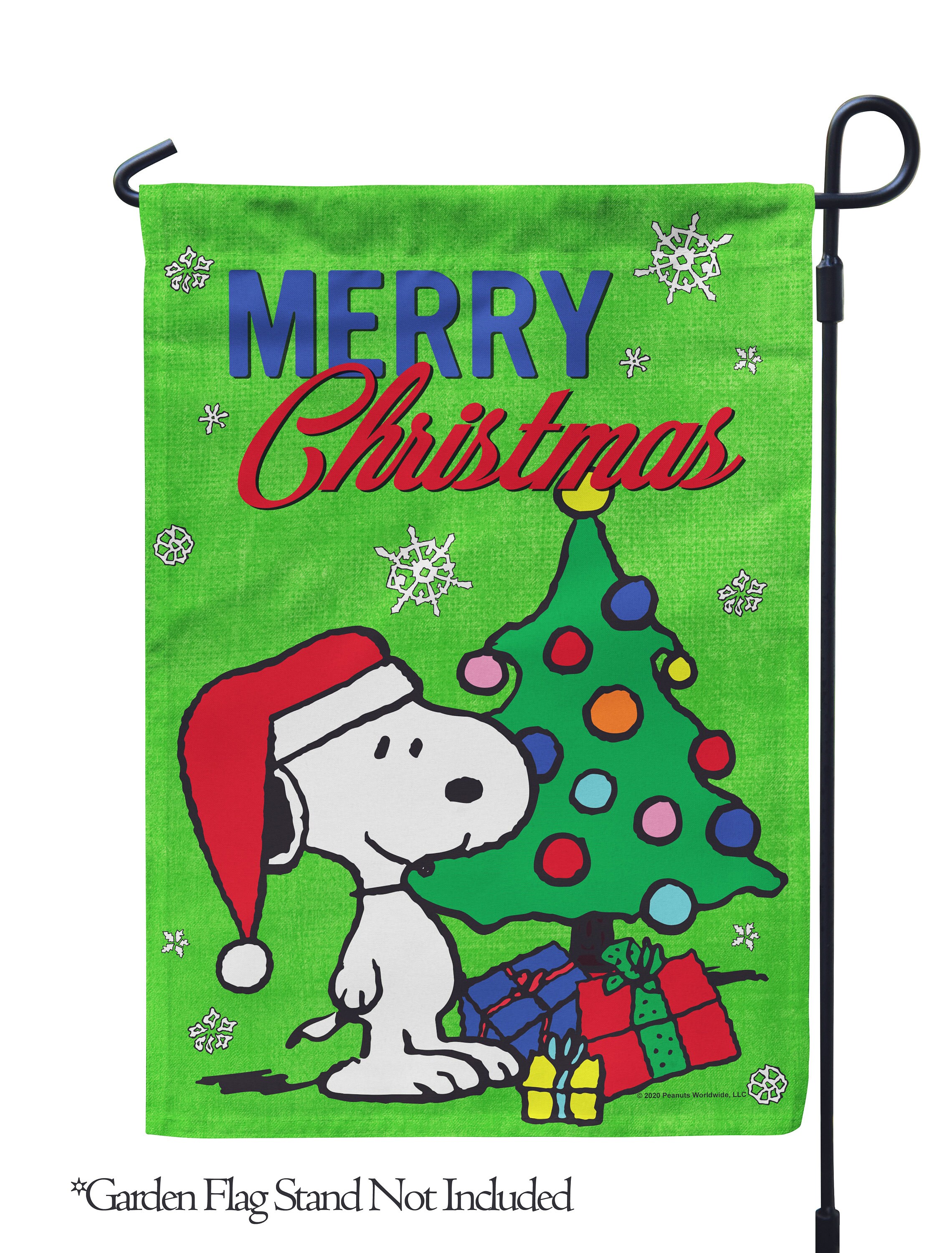 PEANUTS® Merry Christmas Snoopy Garden Flag 12.5 x Etsy