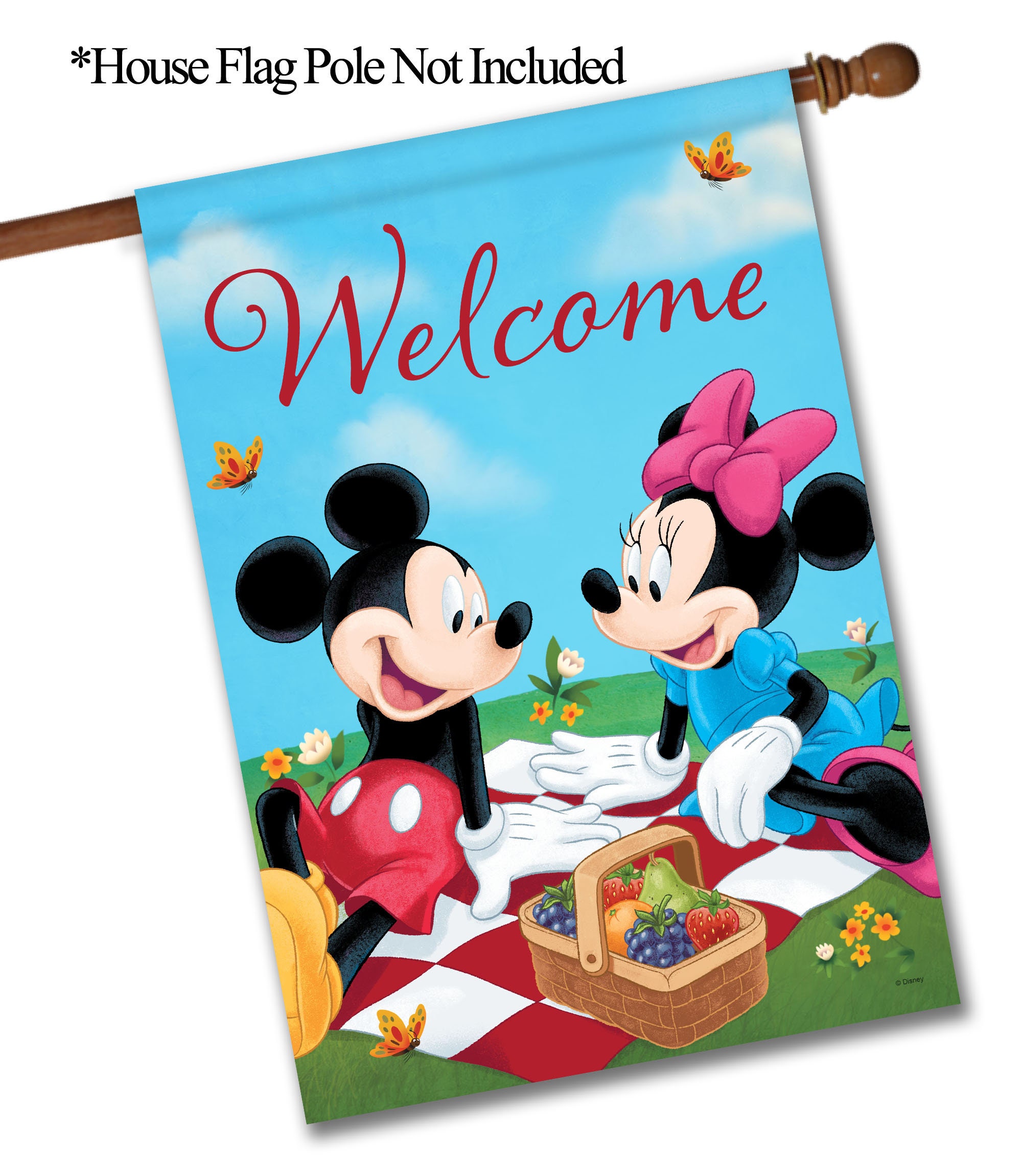 Disney Mickey and Minnie Picnic – Garden Flag 12.5