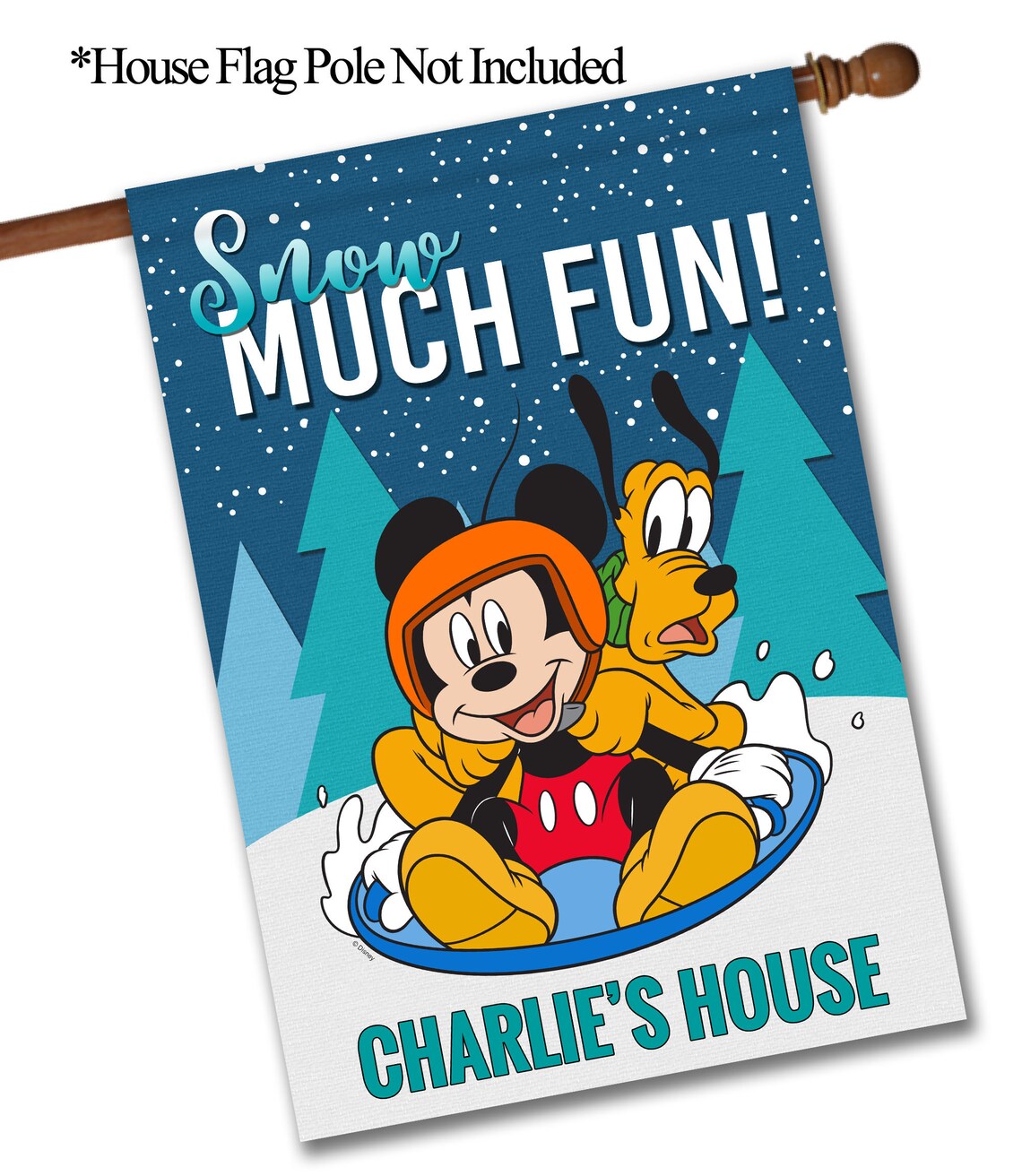 Personalized Disney Mickey Mouse Flag Outdoor/indoor Flag - Etsy