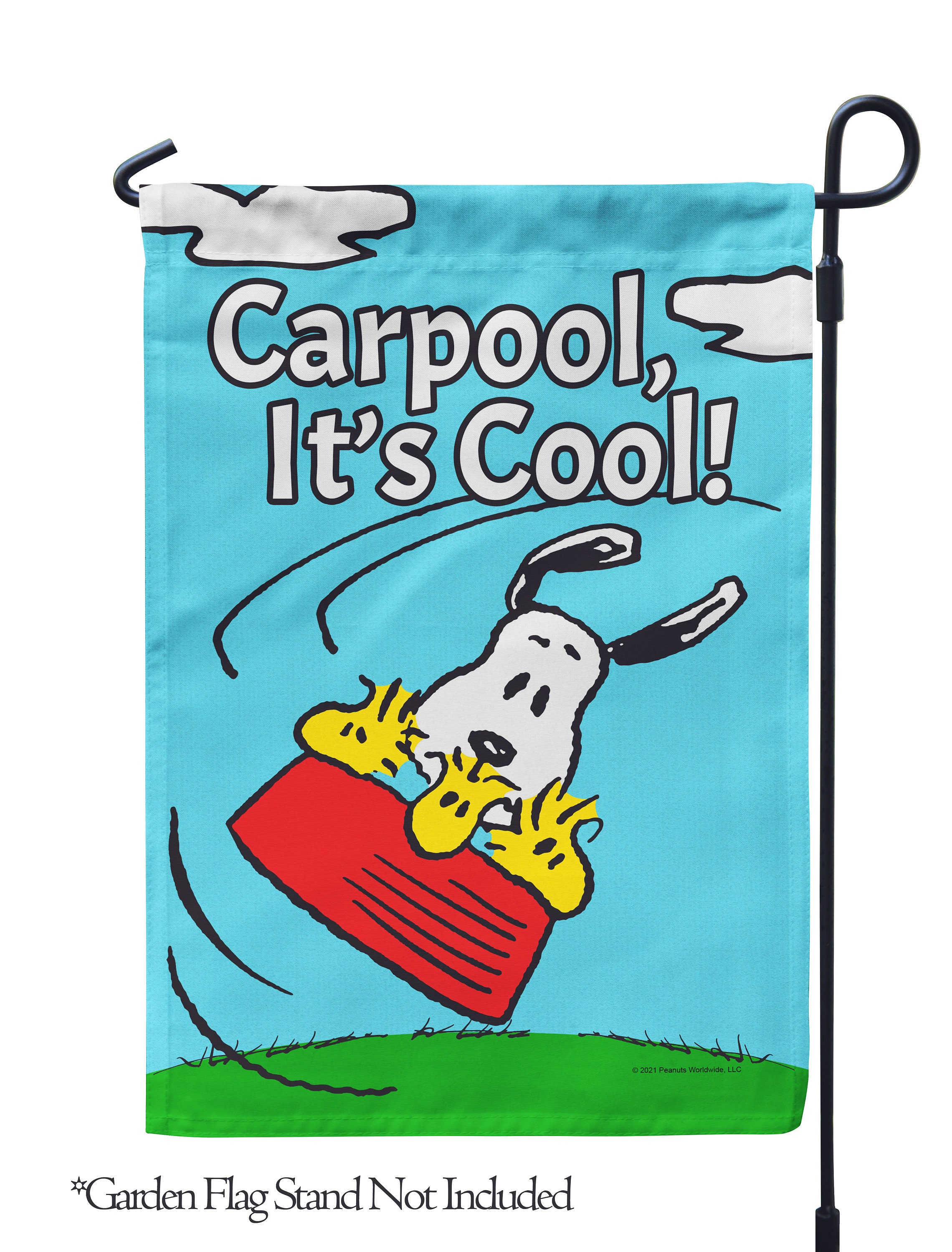 PEANUTS, PEANUTS Carpool, It's Cool Garden Flag