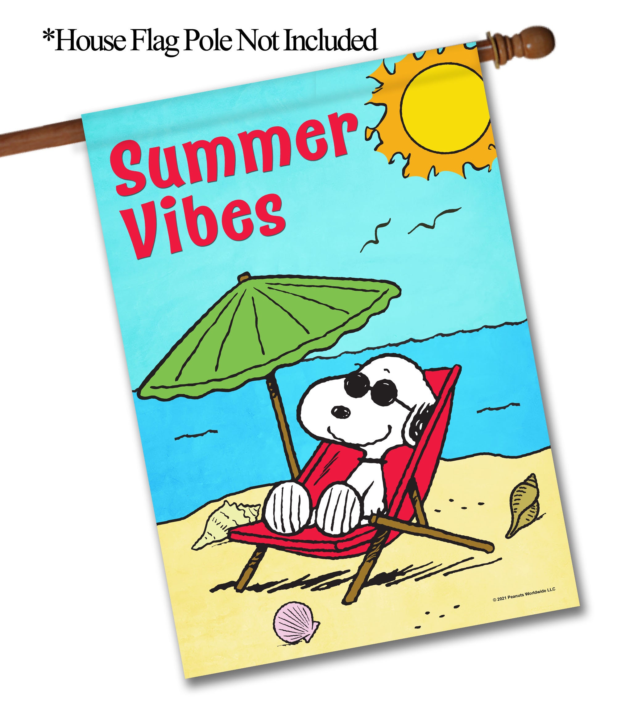 PEANUTS® PEANUTS® Summer Beach Vibes Garden Flag 12.5 Etsy