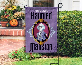 Disney Welcome to the Haunted Mansion Garden or House Flag