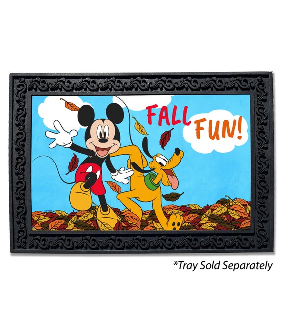 Disney Fall Doormat Porch Decor, Mickey Mouse Fall Door Mat