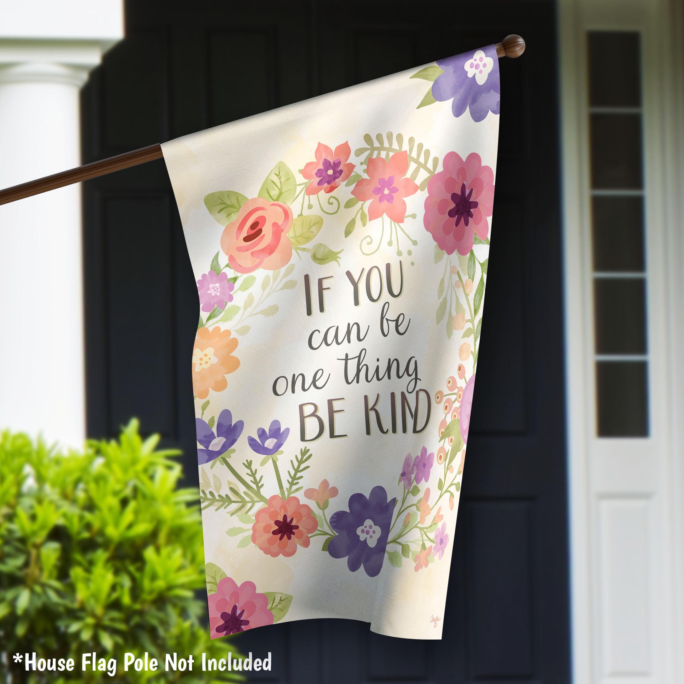 Be Kind Spring Be Kind Spring Flag, Equality Flag, Kindness Inspriational Garden Flag ...