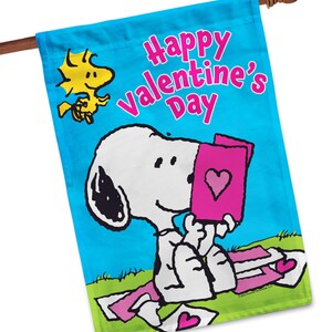 PEANUTS® Snoopy Valentine's Pile Garden or House Flag image 4
