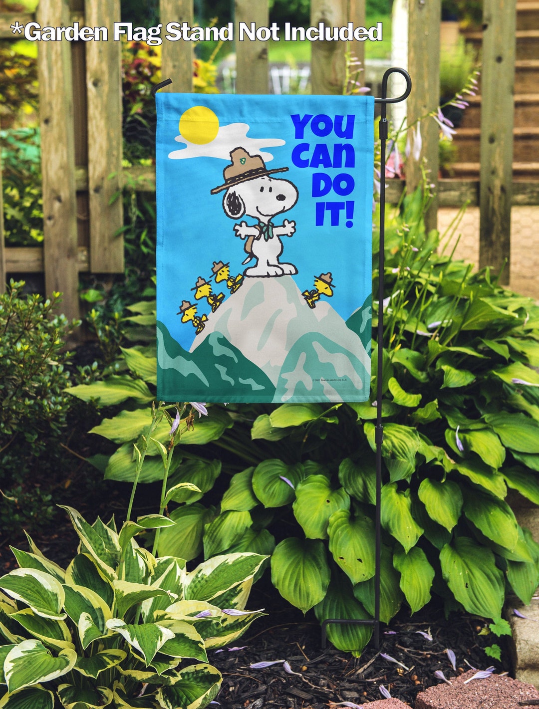 PEANUTS You Can Do It Snoopy – Garden Flag 12.5" X 18", House Flag 28"x ...