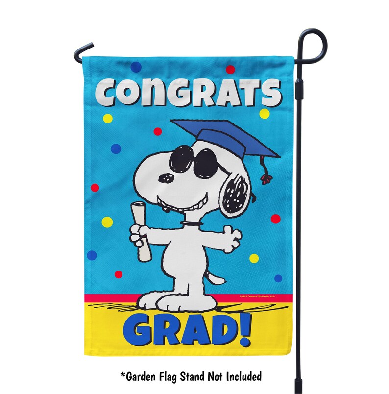 Snoopy Graduation Flag, Peanuts Class of 2026 Outdoor Decoration - Etsy
