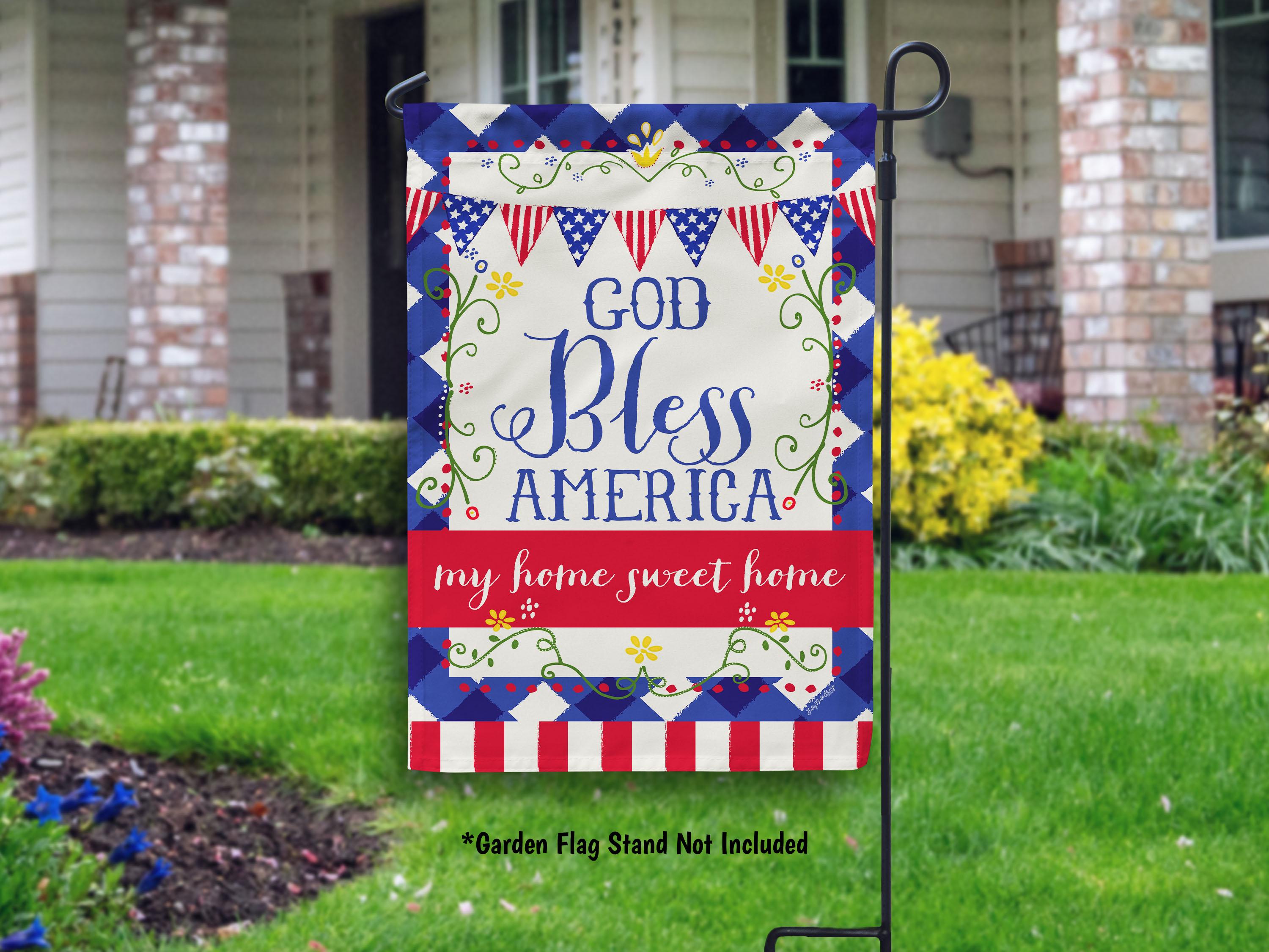 Discover God Bless America Garden Flag, July 4th Garden Flag, Outdoor Decor