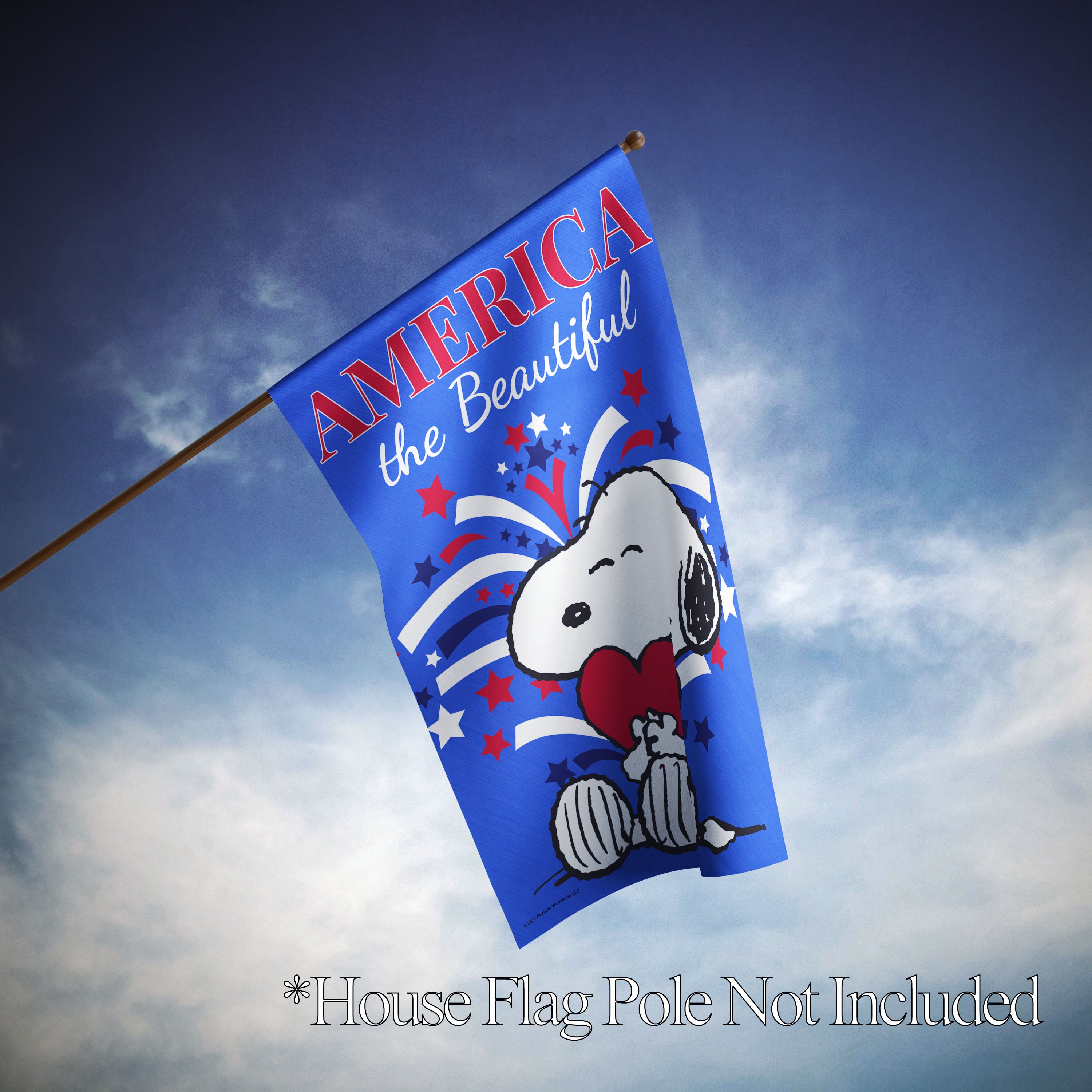 PEANUTS America the Beautiful Snoopy – Garden Flag or House Flag