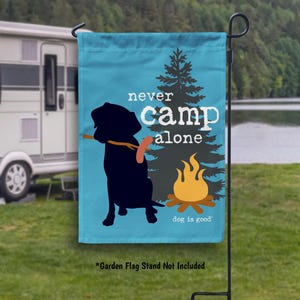 Dog Garden Flag, RV Camper Flag, Dog is Good House Flag, Camping Flag Camper Decor, Camper Gift, Dog Lover Gift, Campsite Flag, Camper sign