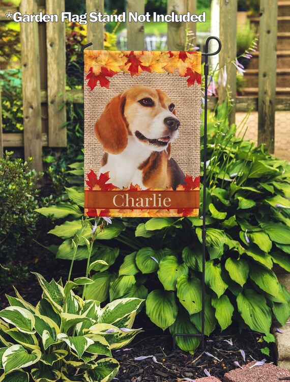 Personalized Dog Flag Custom Outdoor Indoor Décor Personalized Dog Flag Custom Outdoor, Beagle Garden Flag