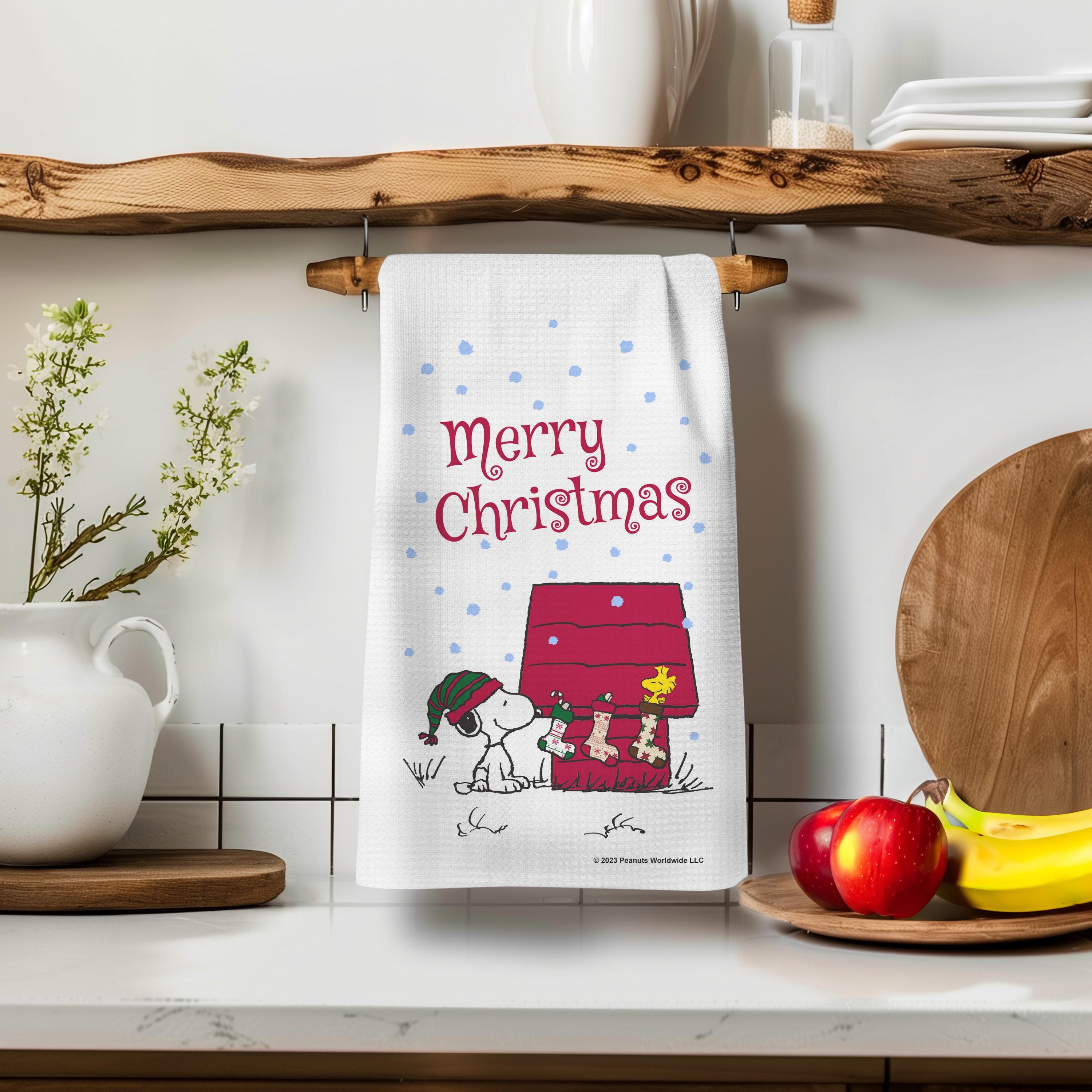 Snoopy christmas hand towels sale