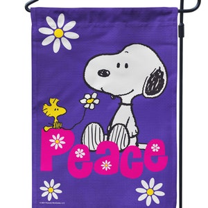 PEANUTS Peace Snoopy – Garden Flag or House Flag, Officially Licensed ...