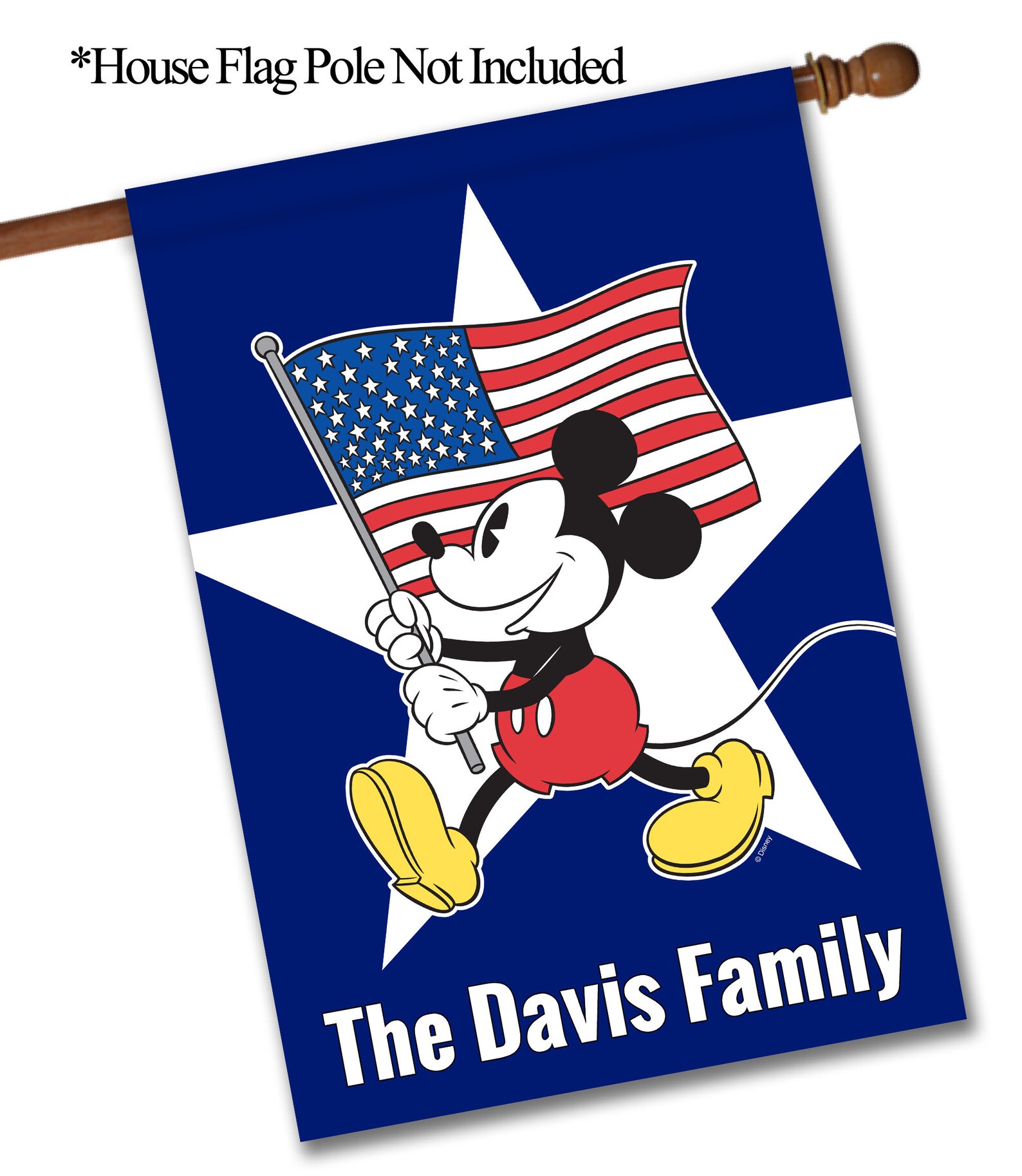 Personalized Disney Mickey Mouse Flag Outdoor/indoor Décor - Etsy UK
