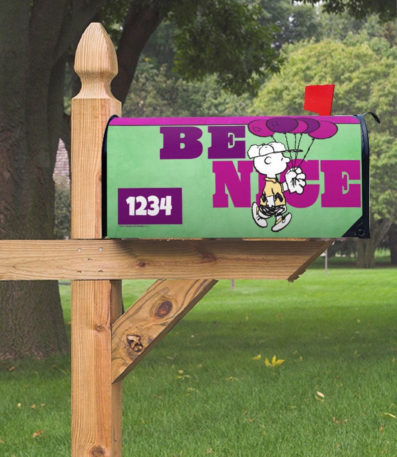 Mailbox Cover PEANUTS® PEANUTS® Be Nice Charlie Brown Etsy.de