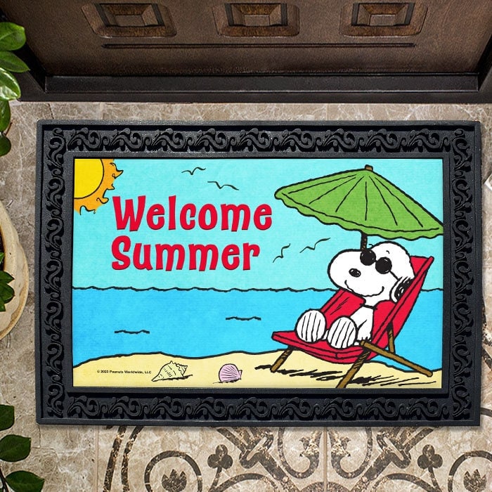 【希少】SNOOPYTOWN10th Anniversaryミラー PEANUTS® Summer Beach Vibes Doormat - 18