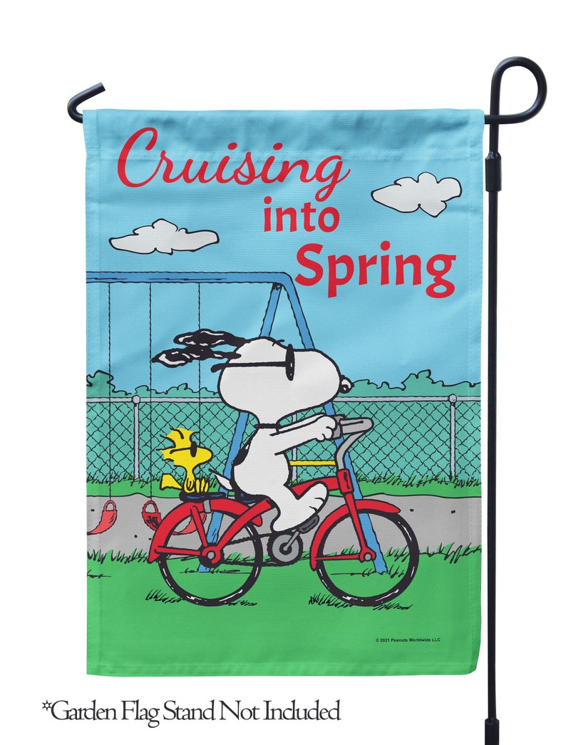 PEANUTS® PEANUTS® Cruising Into Spring Garden Flag Etsy