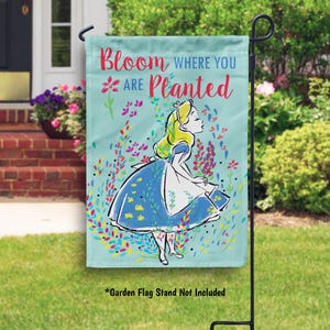 Disney Bloom Where You Are Planted Garden or House Flag
