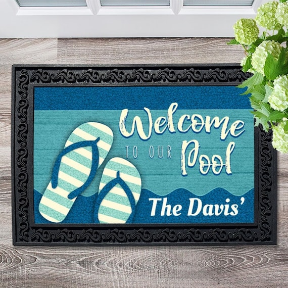 Funny Welcome Door Mat, Outdoor/Indoor Heavy Duty Non Slip Doormat