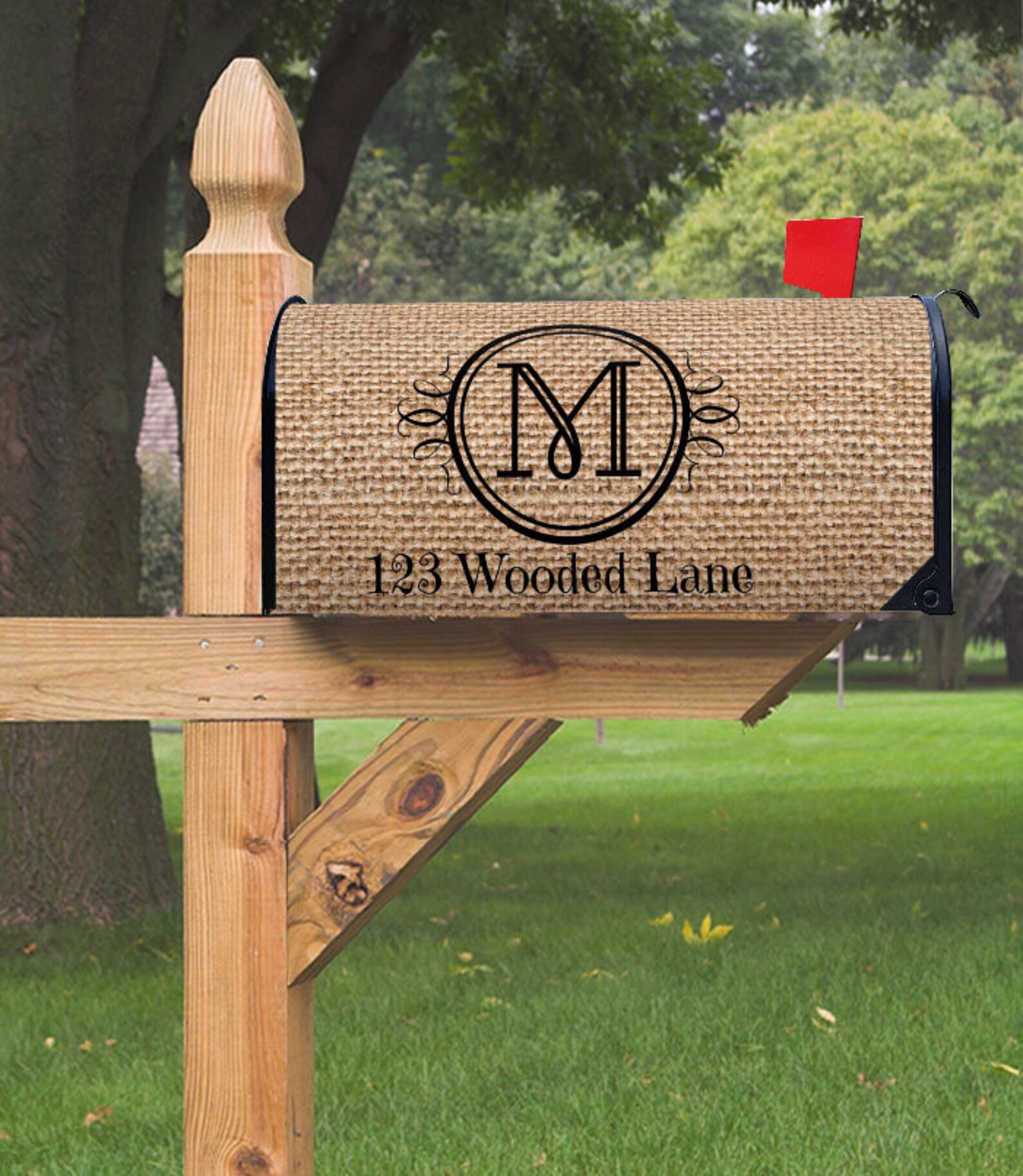 Mailbox Cover Elegant Monogram Mailbox Cover 6.5 Etsy