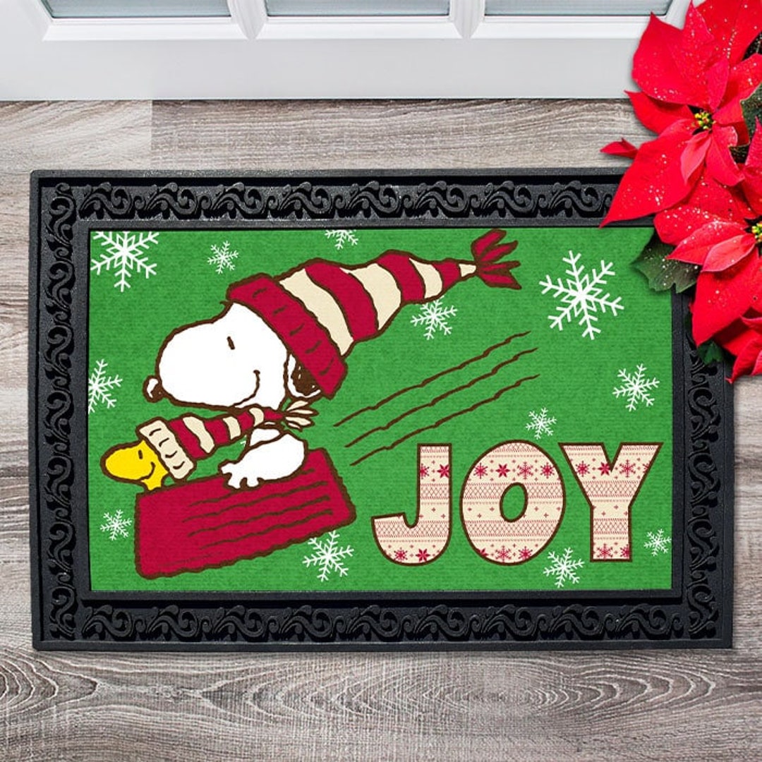 PEANUTS® Joy Snoopy and Woodstock Doormat 18 X Etsy