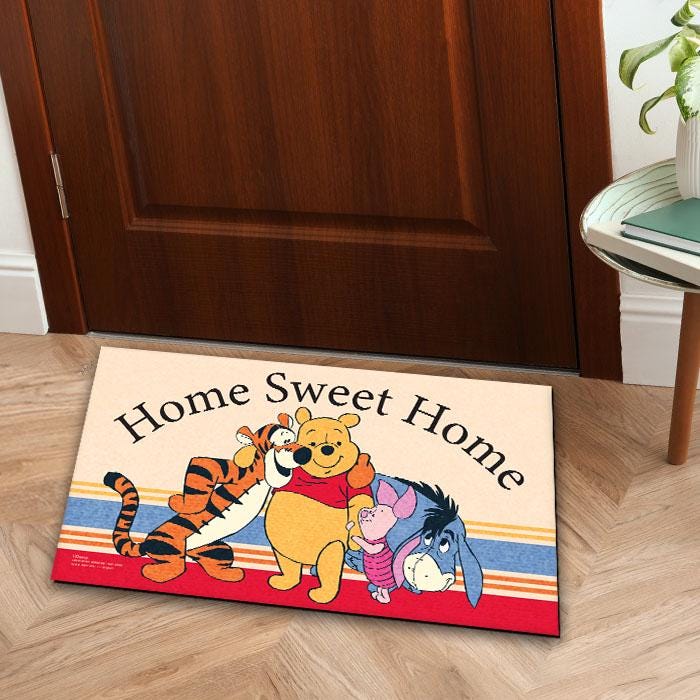 Winnie the Pooh Doormat Porch Decorations Disney Outdoor Decor
