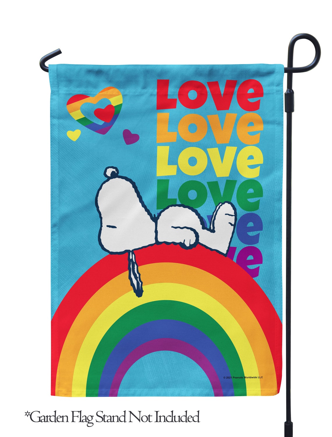 PEANUTS Rainbow Pride Snoopy – Garden Flag or House Flag, Officially ...