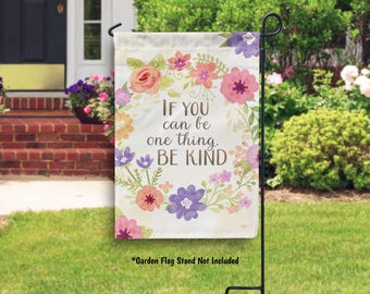 Be Kind Spring Flag, Equality Flag, Kindness Inspriational Garden Flag Outdoor Spring Decor Summer Yard Flag, Front Yard Decoration