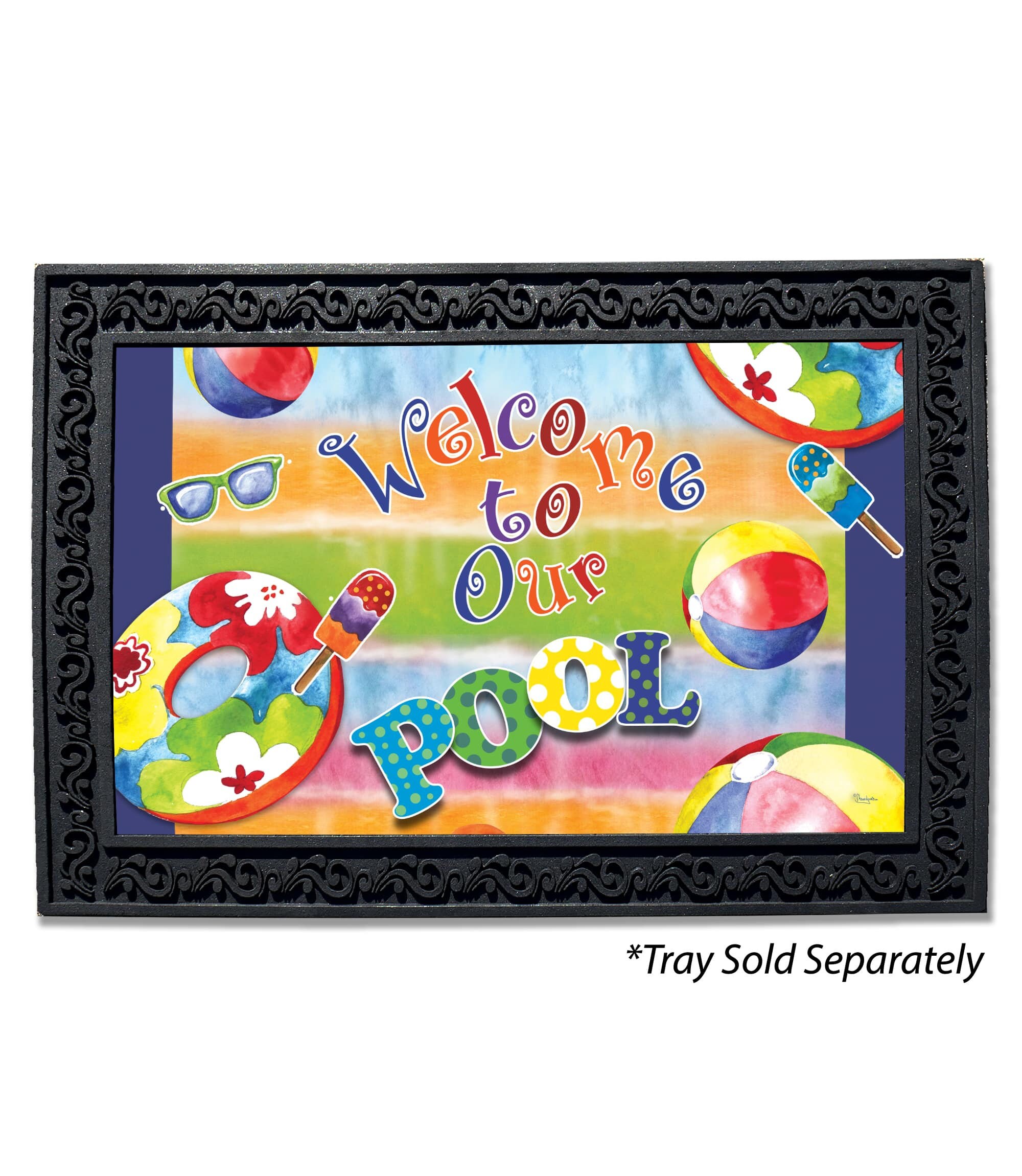 Doormat Personalized to Our Pool Doormat 18 X Etsy