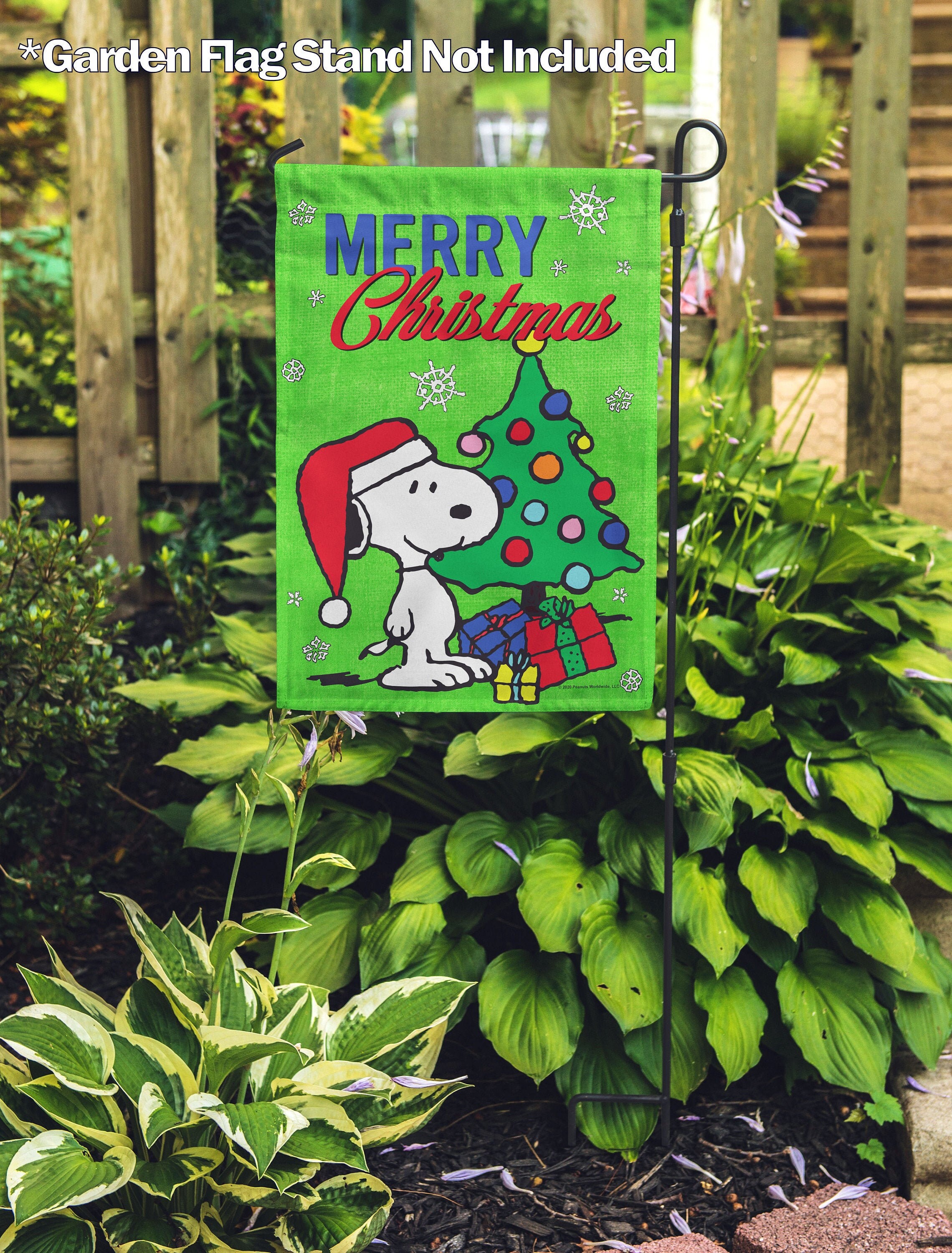 PEANUTS® Merry Christmas Snoopy Garden Flag 12.5 x Etsy