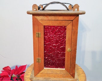Vintage Mission Style Candle Lantern