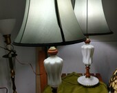 Vintage Milk Glass Lamps