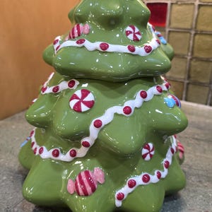 Living Quarters Christmas Tree Cookie Jar