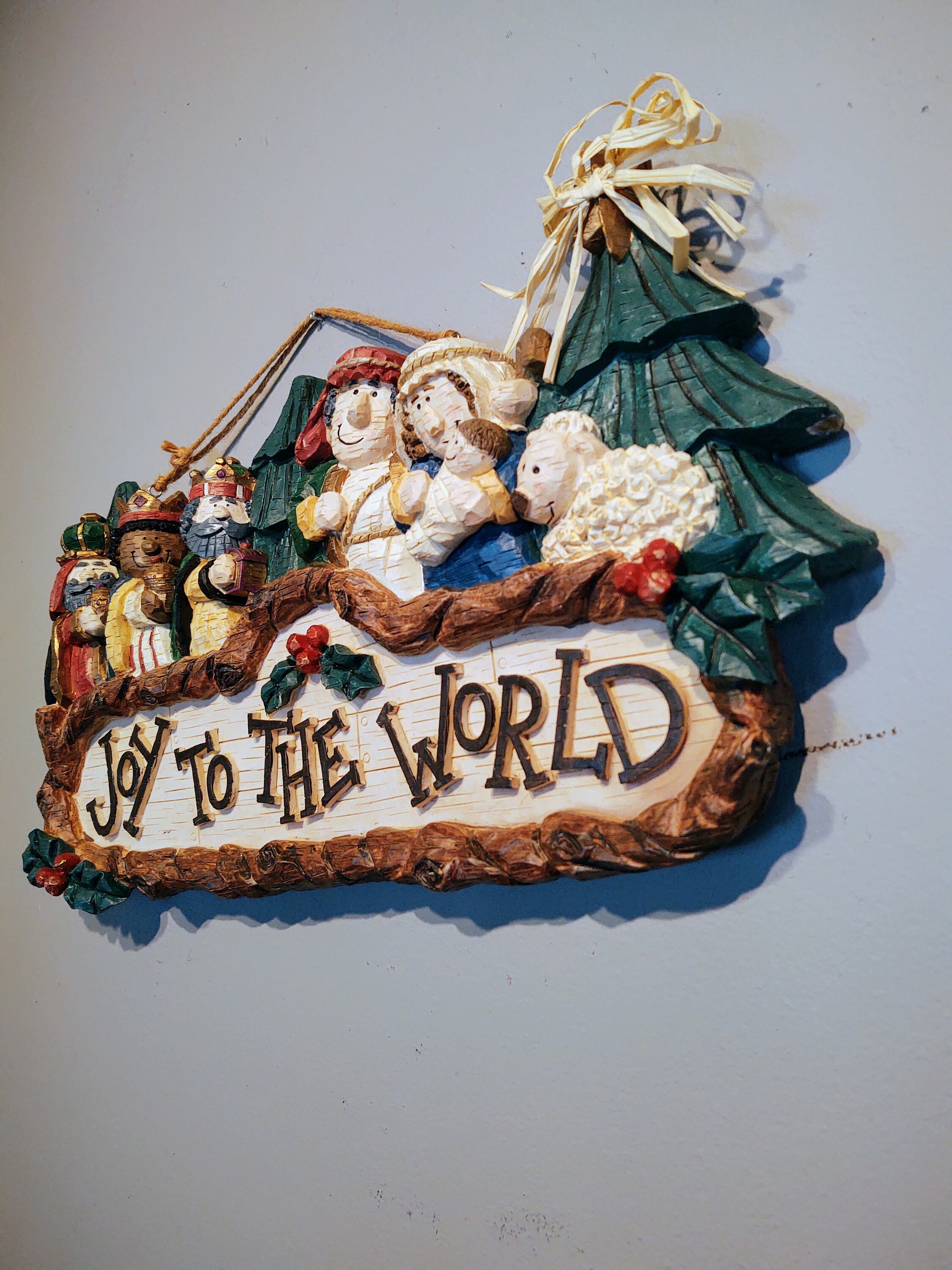 Vintage Kirkland's Joy to the World Nativity Plaque - Etsy New Zealand