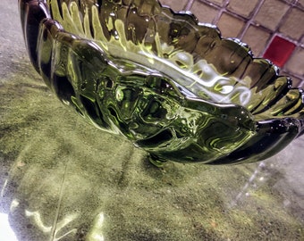 Vintage Indiana Glass Footed Bowl