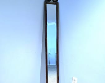 Vintage Narrow Ornate Accent Mirror