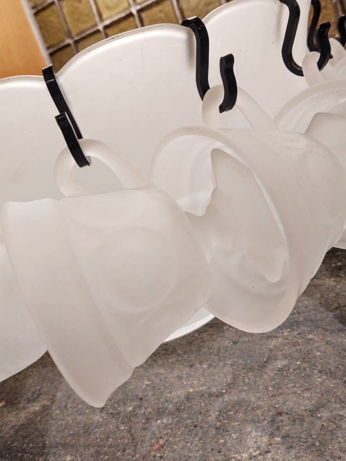 Vintage Tiara Frosted Glass Punch Bowl Set Etsy