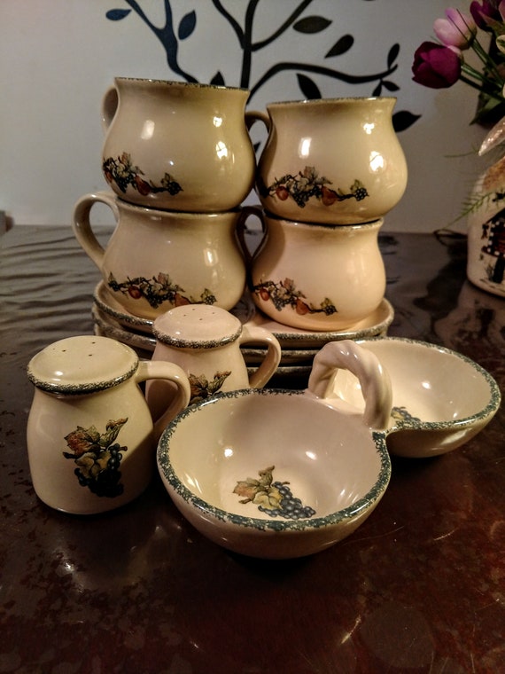 Home And Garden Party Stoneware Dishe Set Etsy