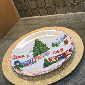Christmas Plate And Charger Set
