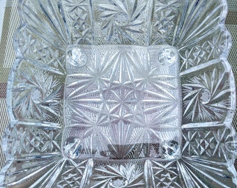 Crystal Footed Bowl Centerpiece