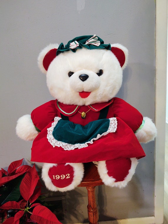 Vintage Collectable Christmas Bears - Etsy
