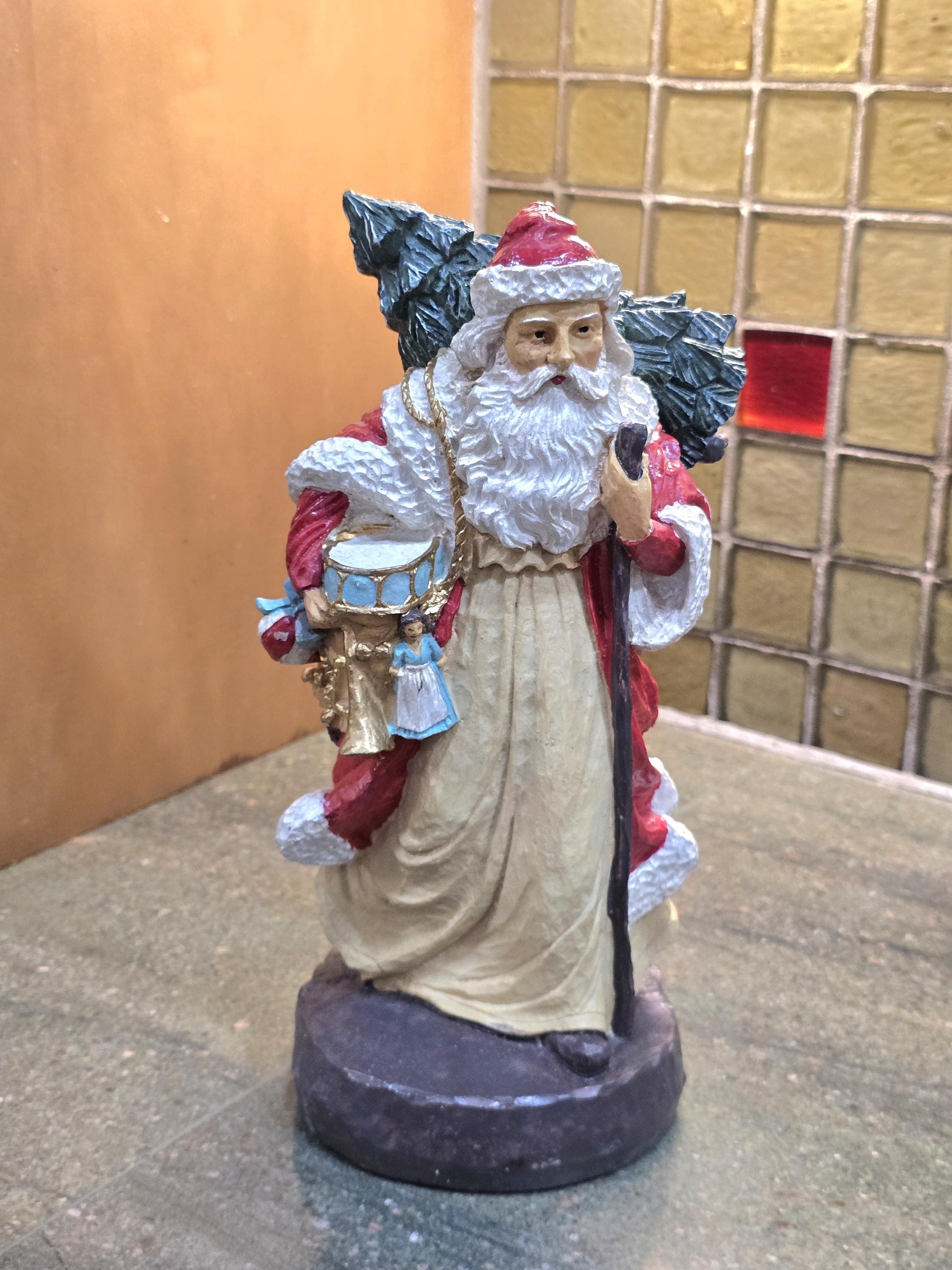 Vintage Old World Santa Claus Figurine - Etsy