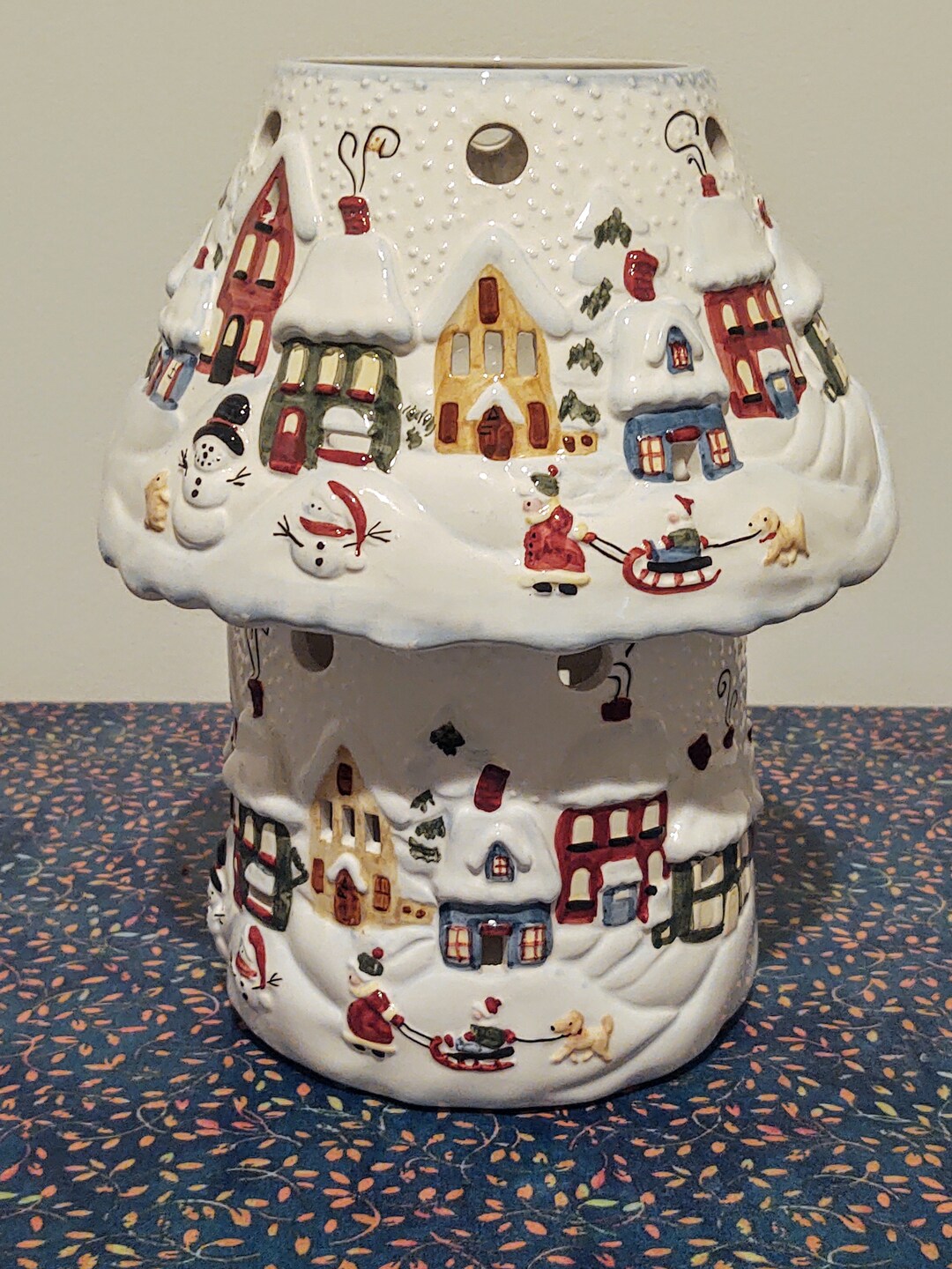 Vintage Ceramic Candle Lamp Etsy